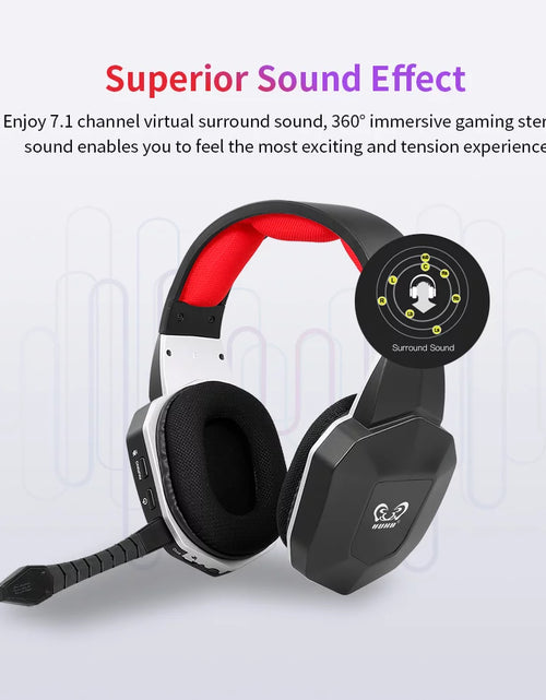 Load image into Gallery viewer, -N9U Wireless Gaming Headset 2.4Ghz Optical Gaming Headphone Virtual 7.1 Channel Surround Sound Gaming Headset for /PC/
