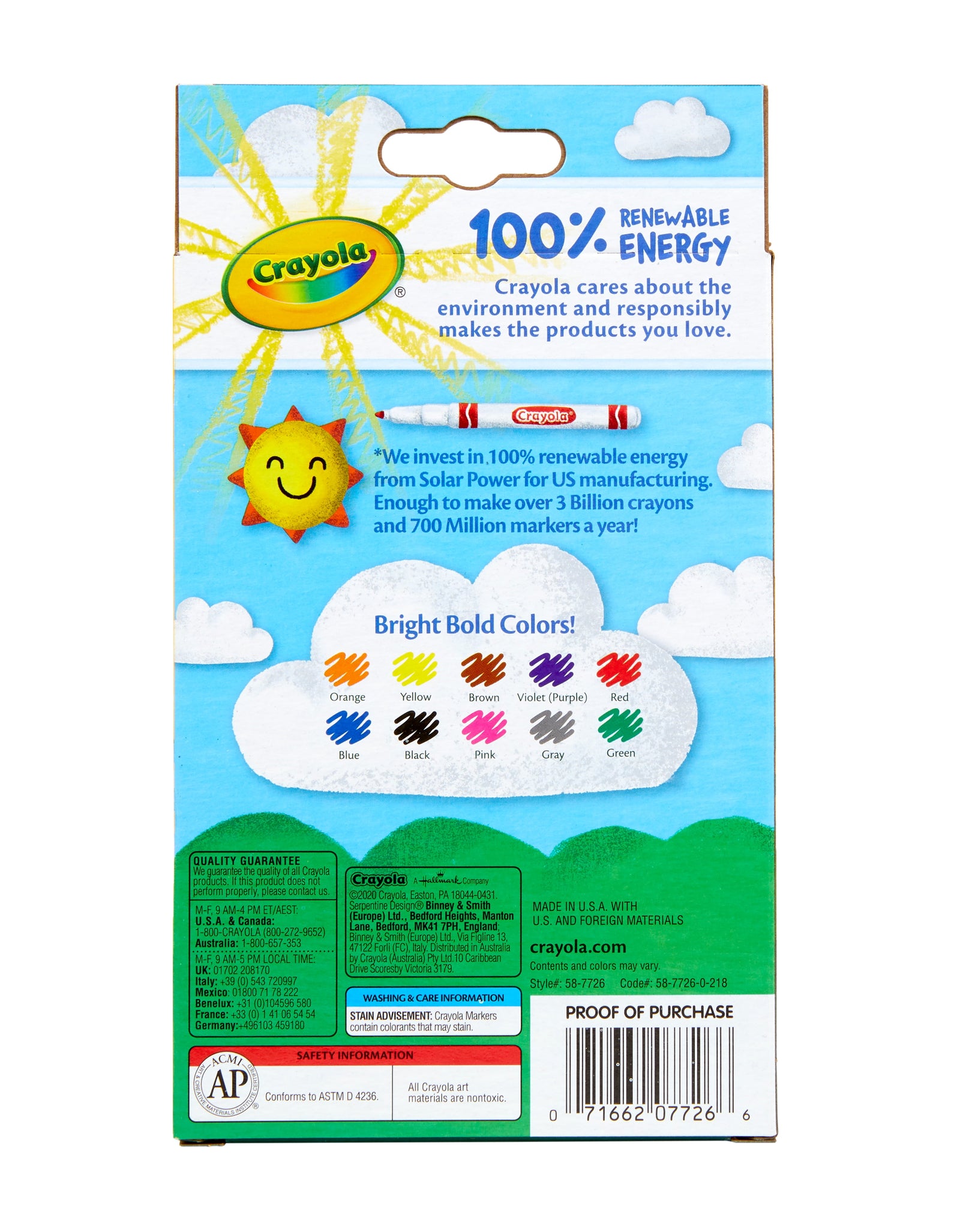 (4 Pack)  Fine Line Markers, Classic Colors, 10 Count, Back to School Supplies for Kids, Gifts