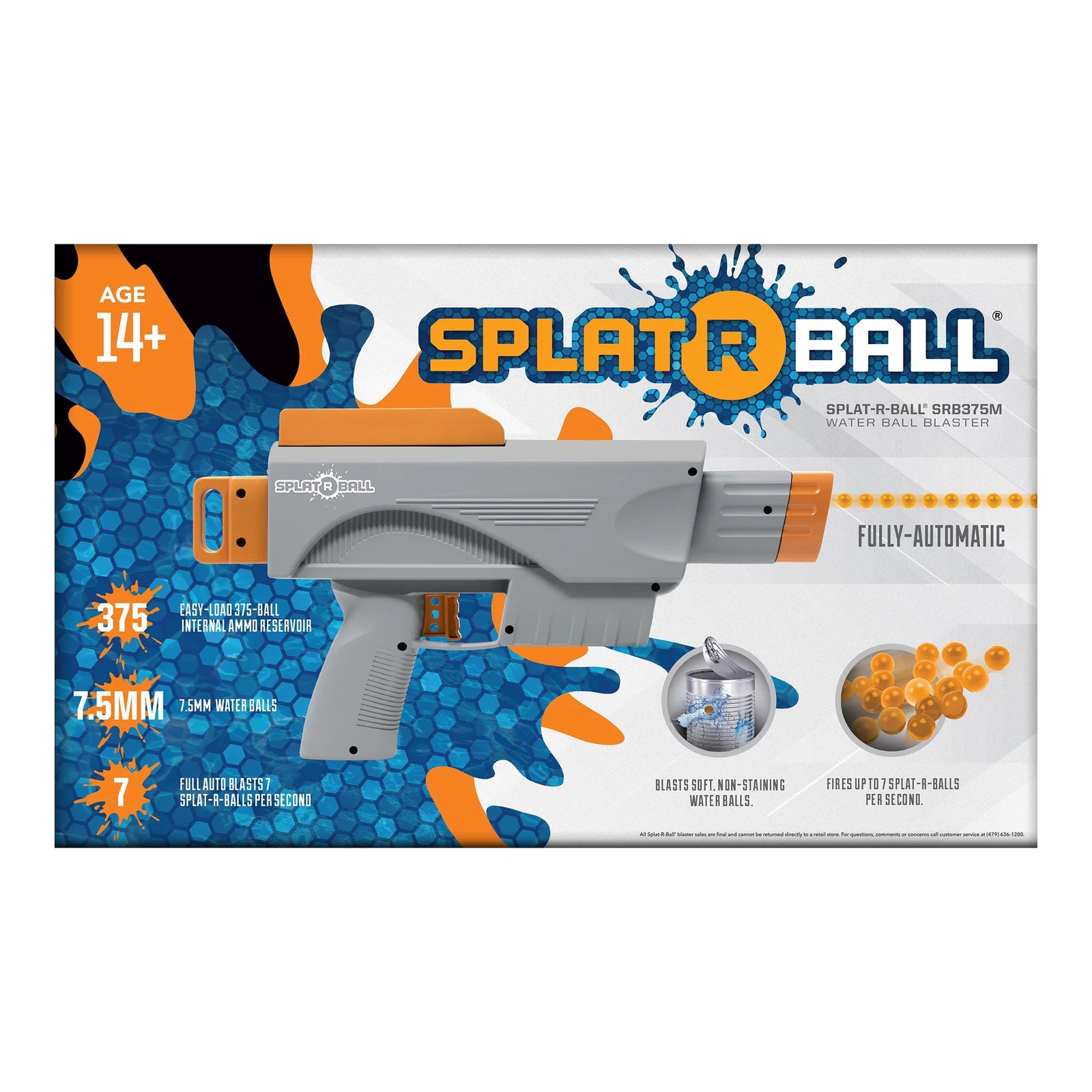 Full Auto 375 Mini Water Bead Blaster Kit Grey / Orange