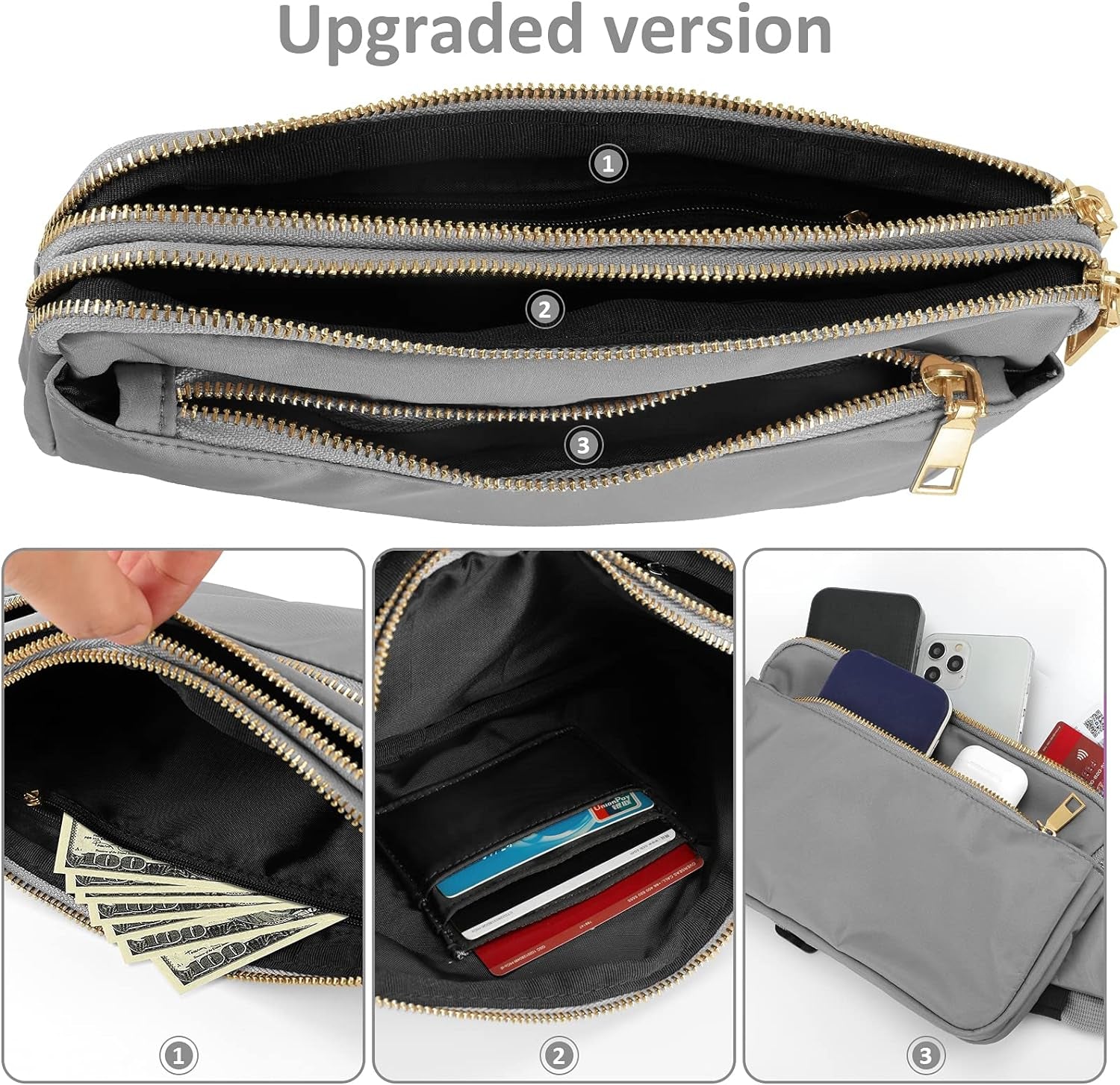 Fanny Packs for Women & Men, Girls Boys Teens Fashion Waist Bag Hip Bum Bag Cute Fanny Pack Casual Bum Bag for Traveling Outdoors Workout Casual Running Hiking Cycling Concert Festival