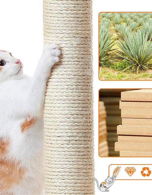 Load image into Gallery viewer, Cat Tree 33In Cat Tower, Multi-Level Cat Condo with Extra Scratch Boards and Sisal Posts as Kitty Activity Center
