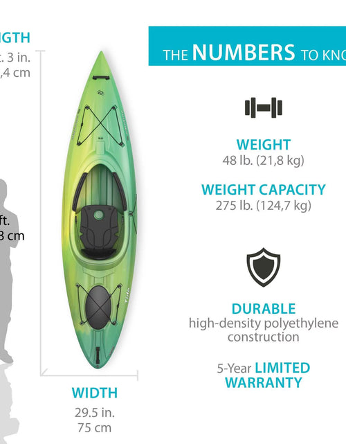 Load image into Gallery viewer, Tide 123 Inch Sit-Inside Kayak, Lemongrass Fusion (90848)
