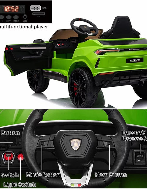 Load image into Gallery viewer, Lamborghini Urus 12V Electric Powered Ride on Car Toys for Girls Boys, Pink Kids Electric Vehicles Ride on Toys with Remote Control, Foot Pedal, MP3 Player and LED Headlights, CL61
