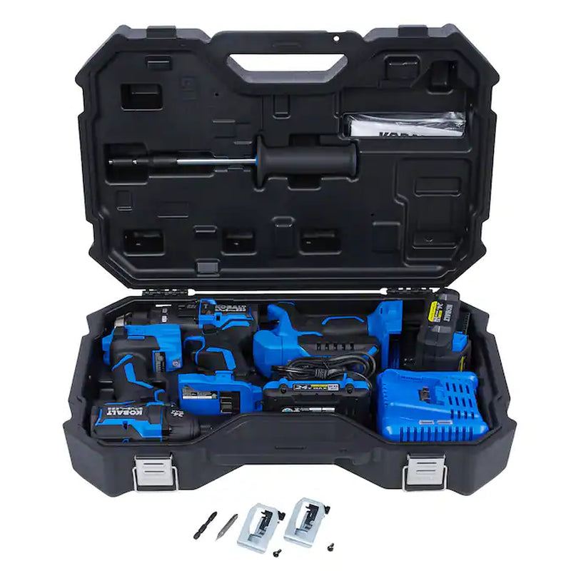 XTR 3-Tool Brushless Power Tool Combo Kit with Hard Case (2-Batteries Included and Charger Included)