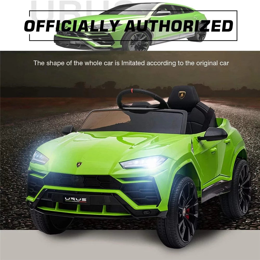 Lamborghini Urus 12V Electric Powered Ride on Car Toys for Girls Boys, Pink Kids Electric Vehicles Ride on Toys with Remote Control, Foot Pedal, MP3 Player and LED Headlights, CL61