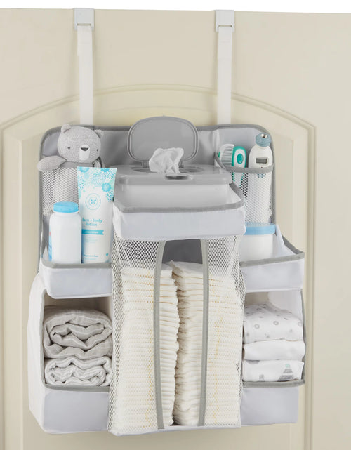 Load image into Gallery viewer, LA Baby Diaper Caddy and Nursery Organizer for Baby&#39;S Essentials - White
