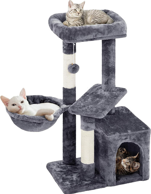 Load image into Gallery viewer, Cat Tree 33In Cat Tower, Multi-Level Cat Condo with Extra Scratch Boards and Sisal Posts as Kitty Activity Center
