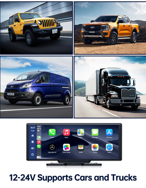 Load image into Gallery viewer, 9.26&quot; Touchscreen Wireless Car Stereo Car Radio Receiver GPS Navigation Audio with Apple Carplay Android Auto Support Backup Camera Airplay
