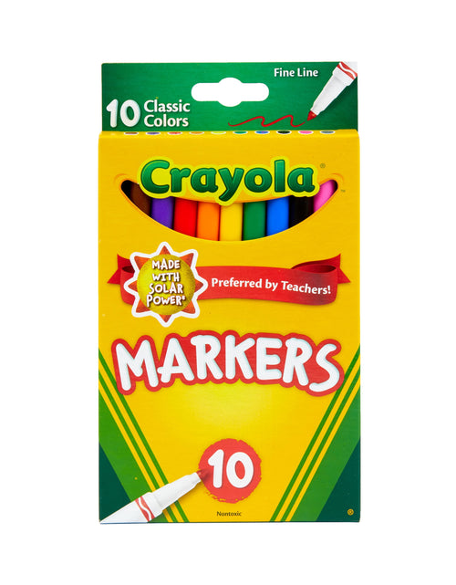 Load image into Gallery viewer, (4 Pack)  Fine Line Markers, Classic Colors, 10 Count, Back to School Supplies for Kids, Gifts
