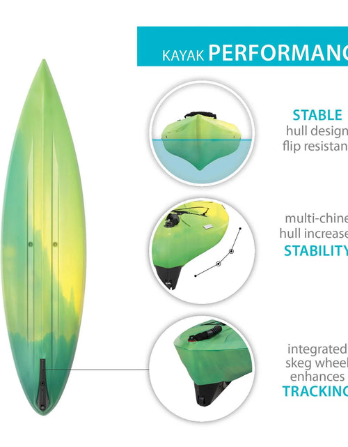 Load image into Gallery viewer, Tide 123 Inch Sit-Inside Kayak, Lemongrass Fusion (90848)
