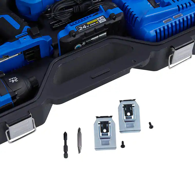 XTR 3-Tool Brushless Power Tool Combo Kit with Hard Case (2-Batteries Included and Charger Included)