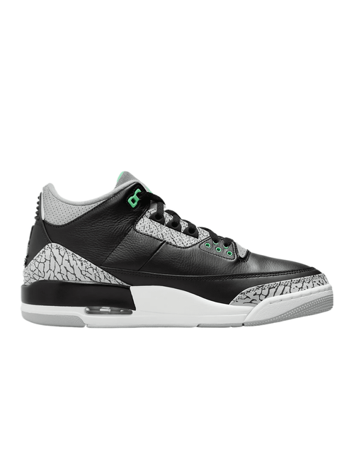 Load image into Gallery viewer, Men&#39;S  3 Retro Black / Green Glow-Wolf Grey CT8532-031, Size 11-US
