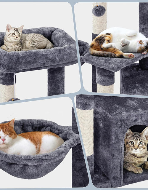 Load image into Gallery viewer, Cat Tree 33In Cat Tower, Multi-Level Cat Condo with Extra Scratch Boards and Sisal Posts as Kitty Activity Center
