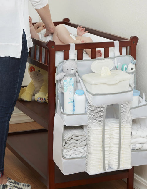 Load image into Gallery viewer, LA Baby Diaper Caddy and Nursery Organizer for Baby&#39;S Essentials - White
