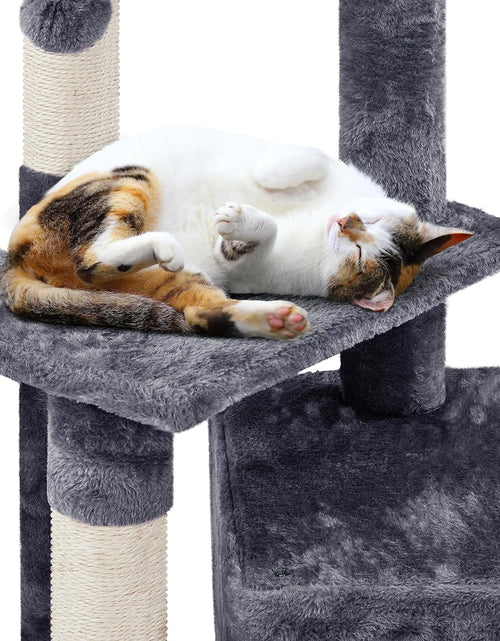 Load image into Gallery viewer, Cat Tree 33In Cat Tower, Multi-Level Cat Condo with Extra Scratch Boards and Sisal Posts as Kitty Activity Center
